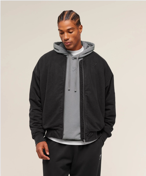 Power Washed Jersey Track Jacket